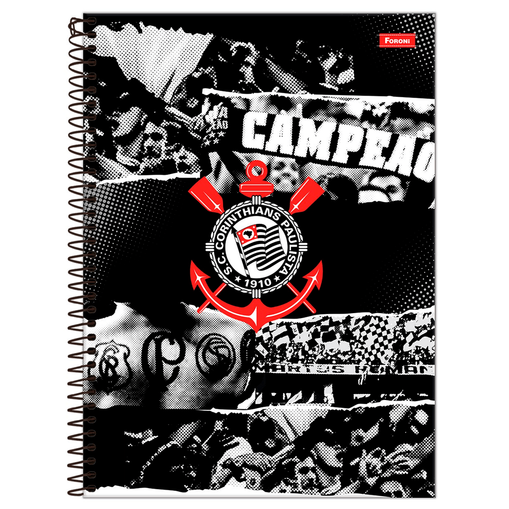 Caderno Universitario 1x1 80 Fls C.D. Foroni - Corinthians 14